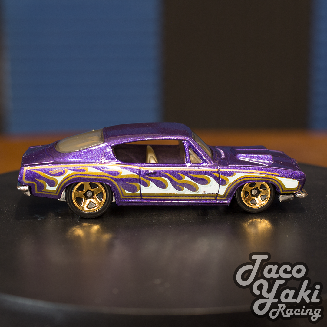 '68 HEMI Barracuda (Purple) - HW Flames - Hot Wheels Basic Loose (2021)