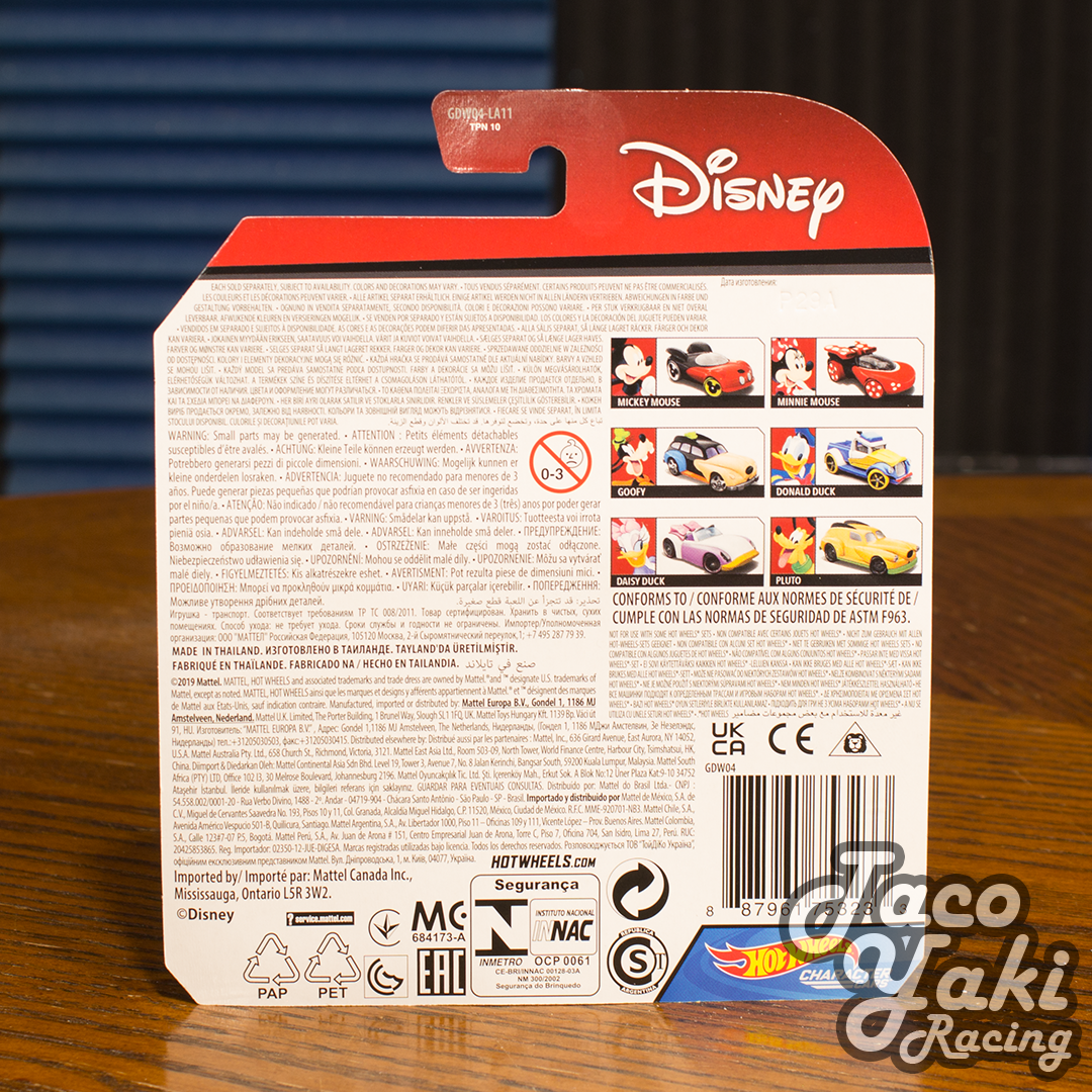Mickey Mouse - Disney Mickey and Friends Character Cars - Hot Wheels (2019)