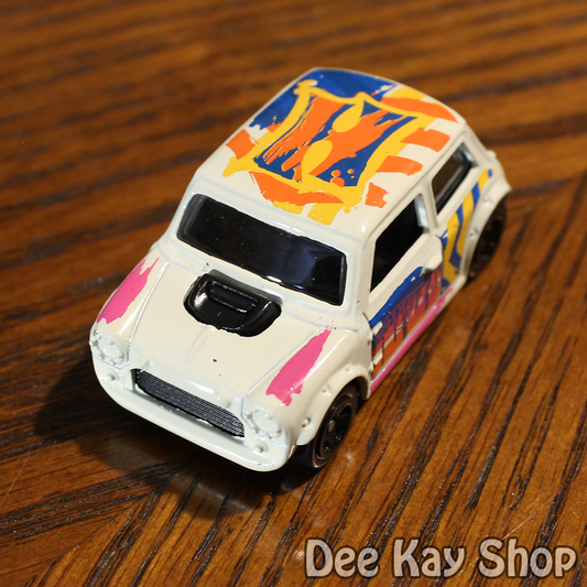 Morris Mini Cooper (Pearl Off-White) - HW Art Cars - Hot Wheels Basic Loose (2016)