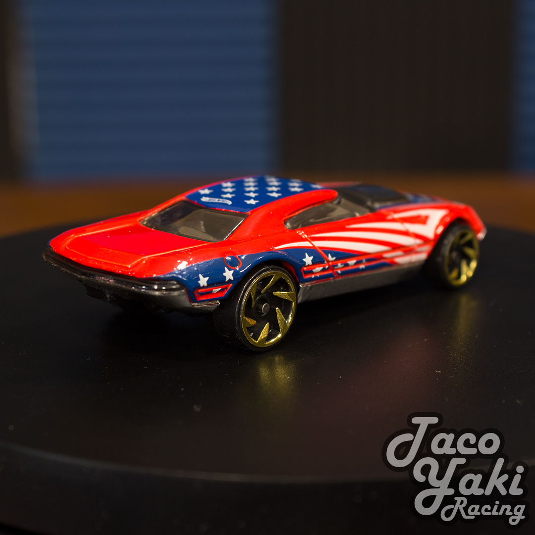 Muscle Speeder (Glossy Red) - Stars & Stripes - Hot Wheels Basic Loose (2022)
