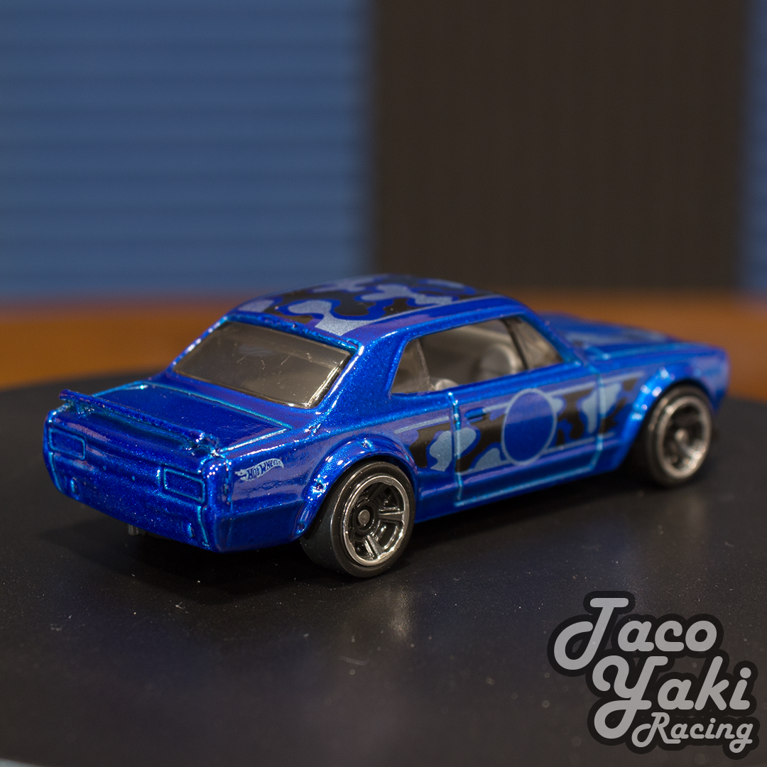 Nissan Skyline H/T 2000GT-X (Blue) - Urban Camouflage - Hot Wheels Basic Loose (2020)