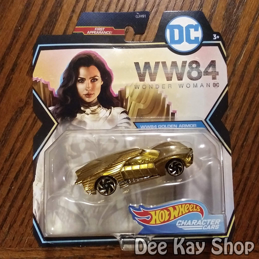 WW84 Golden Armor - DC Universe Wonder Woman WW84 Character Cars - Hot Wheels (2020)