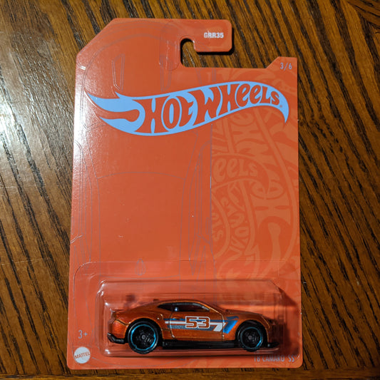 '18 Camaro SS - Orange and Blue 53rd Anniversary - Hot Wheels (2021)