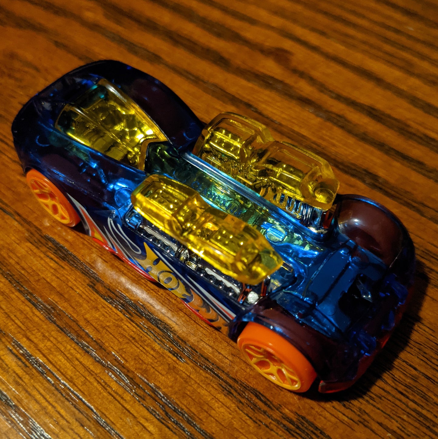 What-4-2 (Transparent Blue) - Track Builder Unlimited - Hot Wheels Basic Loose (2020)