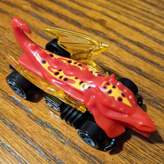 Dragon Blaster (Red) - Dino City - Hot Wheels Basic Loose (2019)