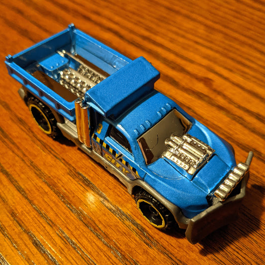 So Plowed (Blue) - Dino City - Hot Wheels Basic Loose (2019)