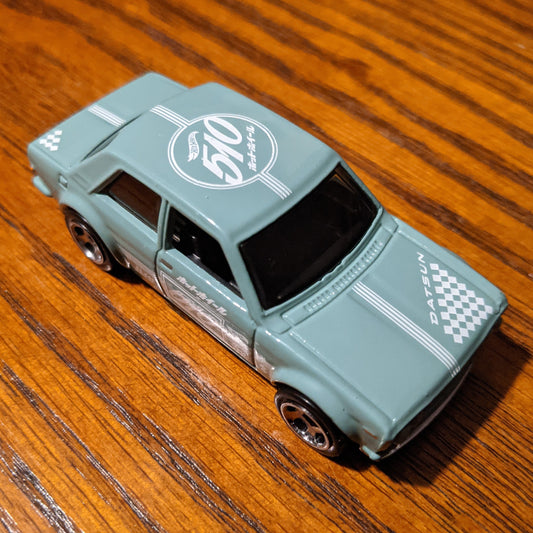 '71 Datsun Bluebird 510 (Light Green) - HW J-Imports - Hot Wheels Basic Loose (2021)