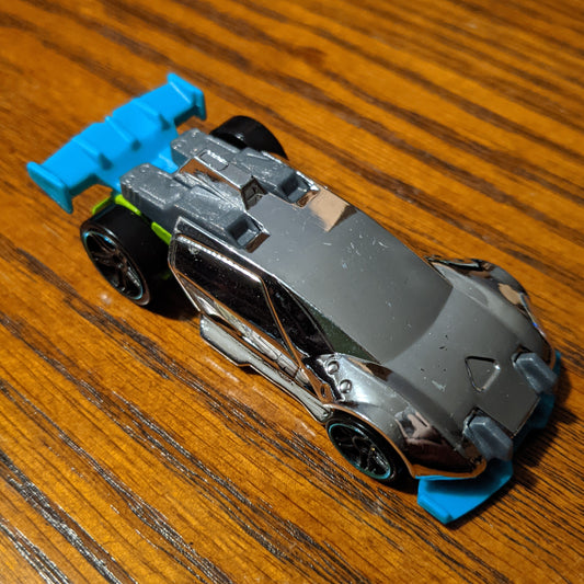 DAVancenator (Chrome Plastic) - HW Race Day - Hot Wheels Basic Loose (2021)