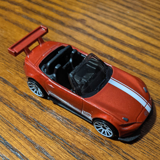 '15 Mazda MX-5 Miata (Red) - Then and Now - Hot Wheels Basic Loose (2021)