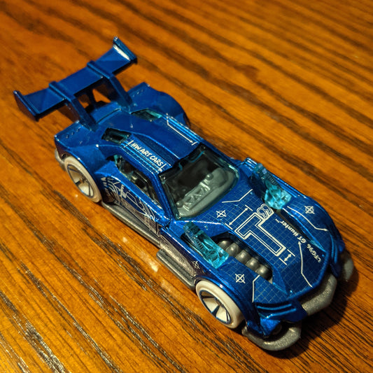 GT Hunter (Blue) - HW Art Cars - Hot Wheels Basic Loose (2021)