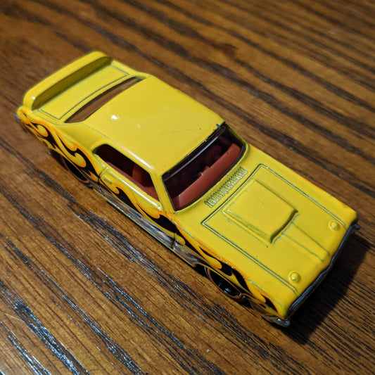 '69 Mercury Cougar Eliminator (Yellow) - HW Flames - Hot Wheels Basic Loose (2018)