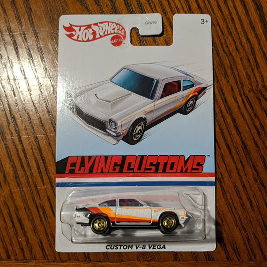 Custom V-8 Vega (White) - Flying Customs - Hot Wheels Basic (2020)