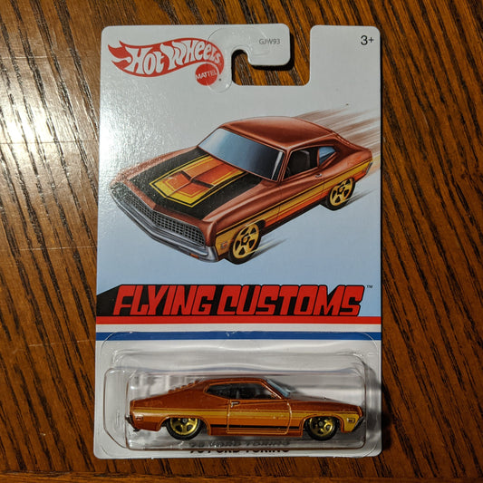 '70 Ford Torino (Orange) - Flying Customs - Hot Wheels Basic (2020)