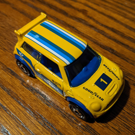 Mini Cooper S Challenge (Yellow) - Flying Customs - Hot Wheels Basic Loose (2020)