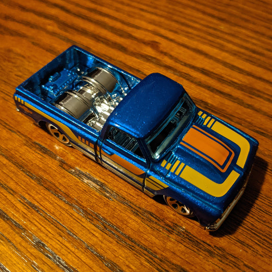 '67 Chevy C10 (Blue) - Flying Customs - Hot Wheels Basic Loose (2020)