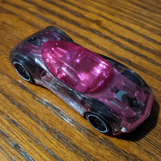 Phastasm (Clear Gray) - X-Raycers - Hot Wheels Basic Loose (2018)