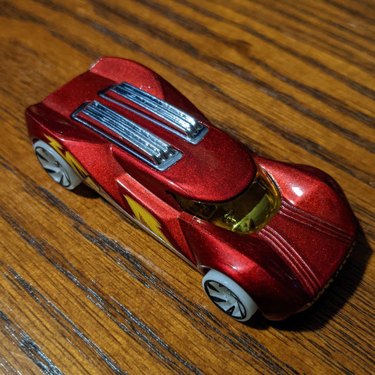 Power Surge (Red) - HW Glow Wheels - Hot Wheels Basic Loose (2018)