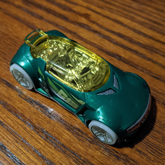 High Voltage (Green) - HW Glow Wheels - Hot Wheels Basic Loose (2018)
