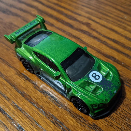 2018 Bentley Continental GT3 (Green) - Nightburnerz - Hot Wheels Basic Loose (2020)