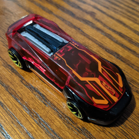 El Viento (Clear Red) - X-Raycers - Hot Wheels Basic Loose (2021)
