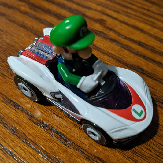Luigi P-Wing - Mario Kart Character Cars - Hot Wheels Loose (2021)