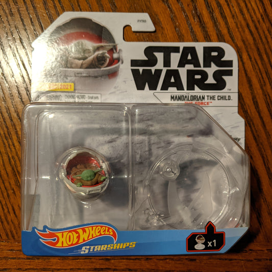 The Child (Baby Yoda) The Force - Star Wars The Mandalorian Starships - Hot Wheels (2021)