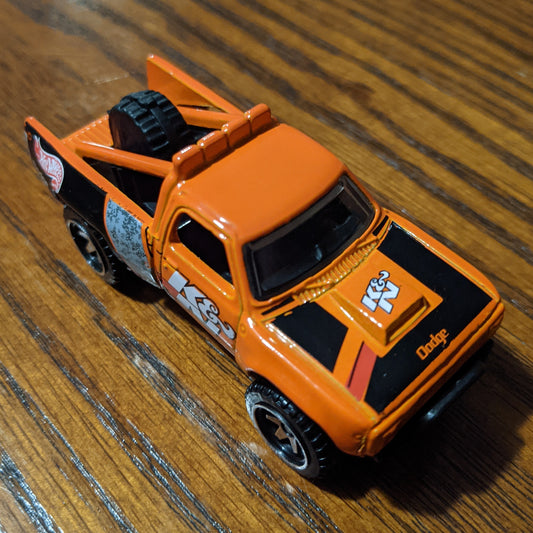 '87 Dodge D100 (Orange) - HW Speed Graphics - Hot Wheels Basic Loose (2020)