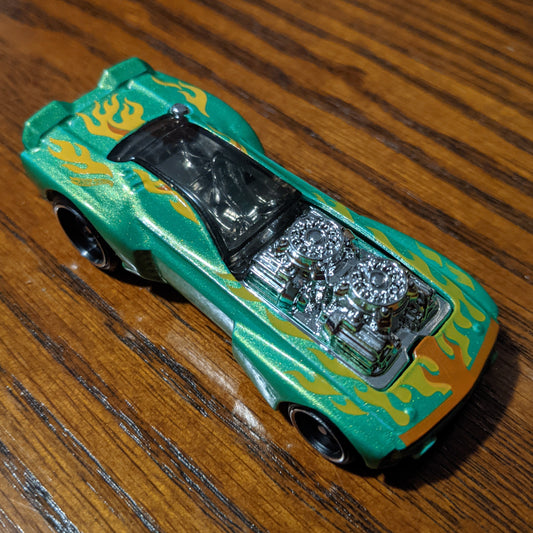 Rodger Dodger 2.0 (Light Green) - Muscle Mania - Hot Wheels Basic Loose (2019)