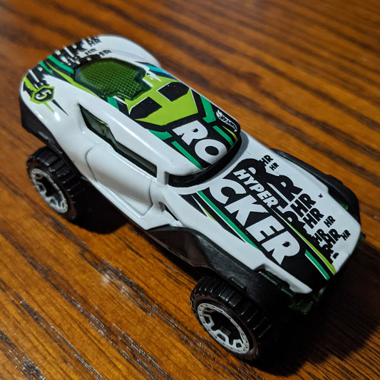 Hyper Rocker (White) - Baja Blazers - Hot Wheels Basic Loose (2020)