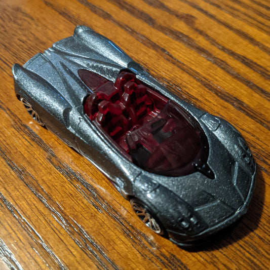 '17 Pagani Huayra Roadster (Gray) - HW Exotics - Hot Wheels Basic Loose (2018)