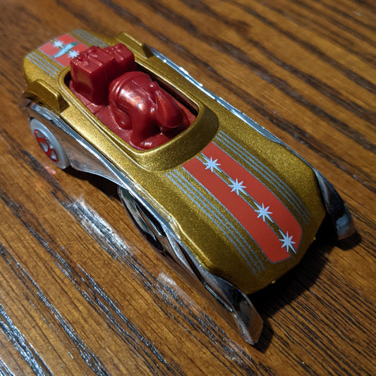 Rockin' Santa Sled (Metalflake Gold) - Experimotors - Hot Wheels Basic Loose (2020)