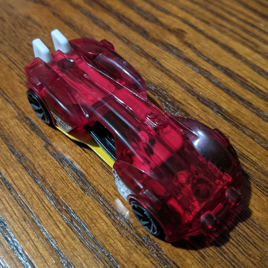 Slide Kick (Clear Red) - Experimotors - Hot Wheels Basic Loose (2020)