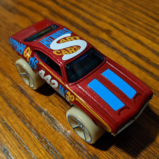Olds 442 W-30 (Maroon) - HW Art Cars - Hot Wheels Basic Loose (2019)