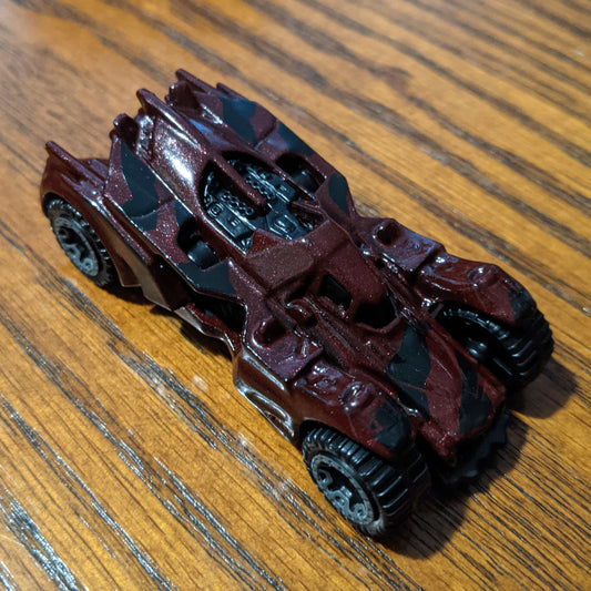 Arkham Knight Batmobile (Metalflake Dark Red) - Batman - Hot Wheels Basic Loose (2021)