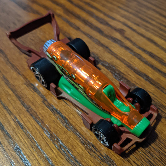 Carbonator (Clear Orange) - Experimotors - Hot Wheels Basic Loose (2021)