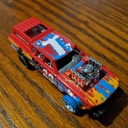 Cruise Bruiser (Red) - HW Art Cars - Hot Wheels Basic Loose (2020)