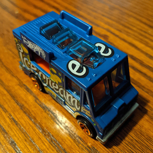 Quick Bite (Dark Blue) - HW Art Cars - Hot Wheels Basic Loose (2020)