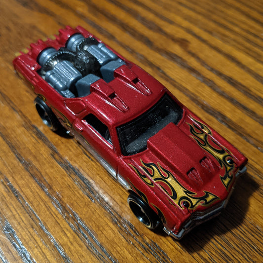 Custom '71 El Camino (Red) - HW Dream Garage - Hot Wheels Basic Loose (2020)