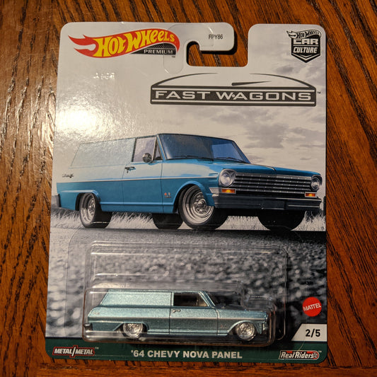 '64 Chevy Nova Panel - Fast Wagons - Hot Wheels Premium Car Culture (2021)
