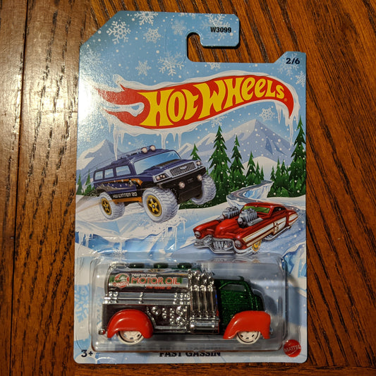 Fast Gassin (Metalflake Dark Green) - HW Winter - Hot Wheels Basic (2020)