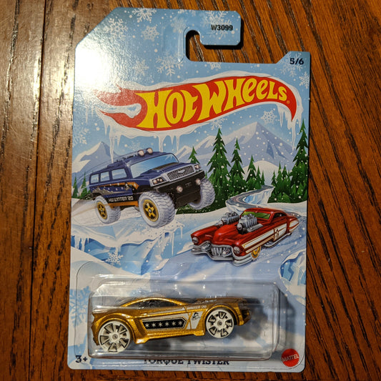 Torque Twister (Metalflake Gold) - HW Winter - Hot Wheels Basic (2020)
