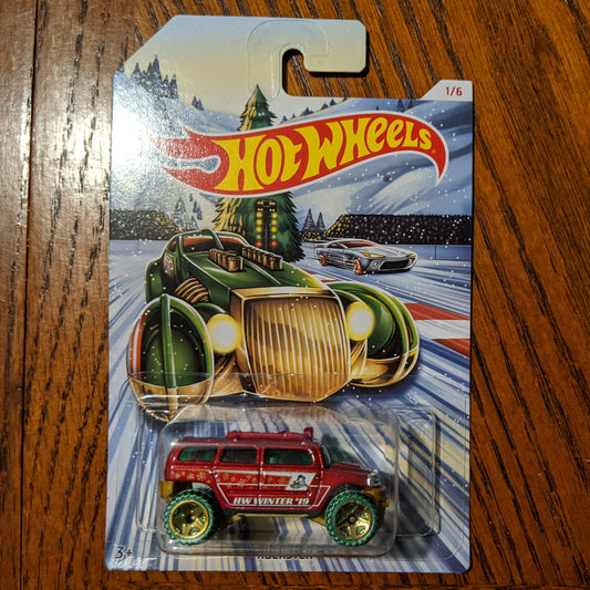 Rockster (Metalflake Red) - Holiday Hot Rods - Hot Wheels Basic (2019)