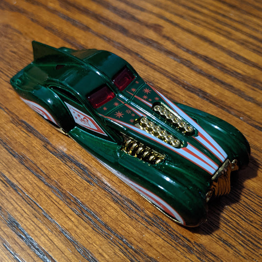 Screamliner (Green) - Holiday Hot Rods - Hot Wheels Basic Loose (2019)