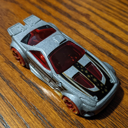 Scorcher (Silver) - Holiday Hot Rods - Hot Wheels Basic Loose (2019)