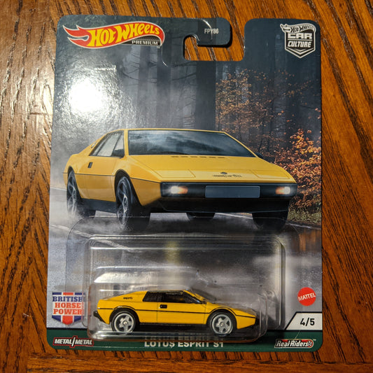 Lotus Esprit S1 - British Horsepower - Hot Wheels Premium Car Culture (2021)