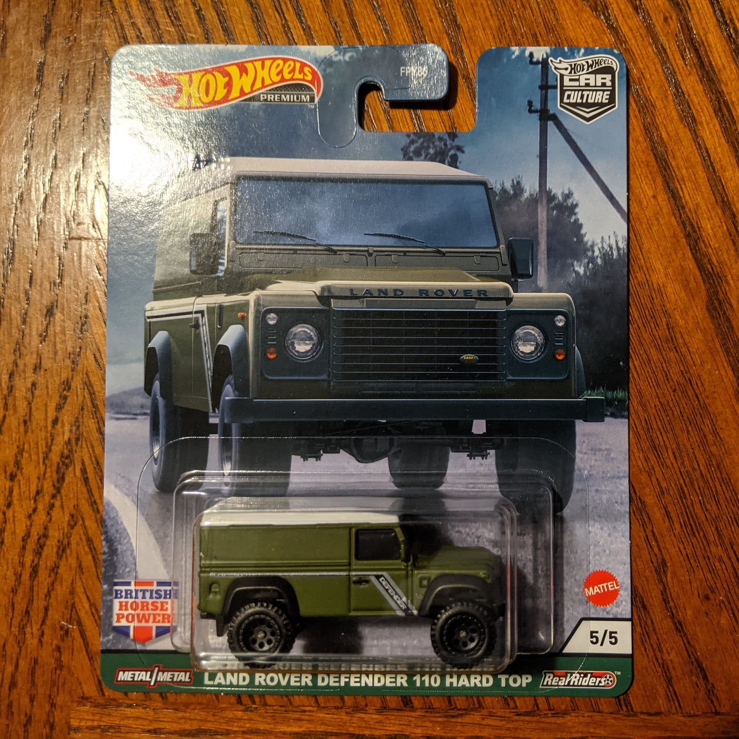 Land Rover Defender 110 Hard Top - British Horsepower - Hot Wheels Premium Car Culture (2021)