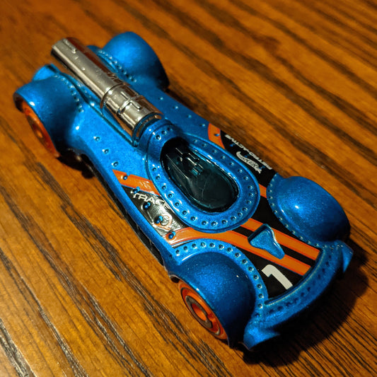 Retro-Active (Blue) - Track Stars - Hot Wheels Basic Loose (2021)