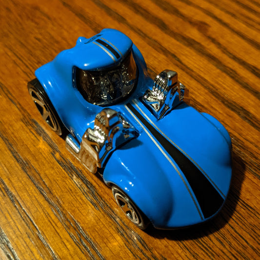 Tooned Twin Mill (Blue) - Tooned - Hot Wheels Basic Loose (2021)