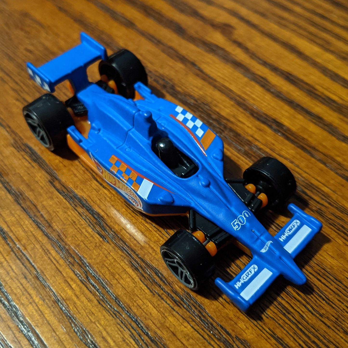 Indy 500 Oval (Satin Race Team Blue) - HW Race Team - Hot Wheels Basic Loose (2021)