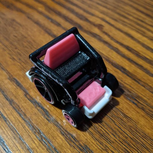 Wheelie Chair (Metalflake Black) - HW Ride-Ons - Hot Wheels Basic Loose (2020)